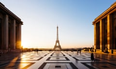 The Eiffel Tower at sunrise