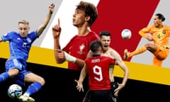 Italy's Davide Frattesi, Portugal's João Félix, Albania's Mirlind Daku, the Netherlands' Virgil van Dijk.