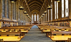 The reading room at the University of Washington’s Suzzallo library, Seattle.