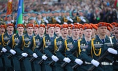 Victory Day military parade in Minsk.