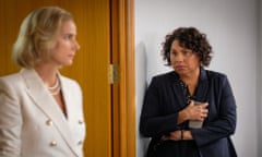 Deborah Mailman as Alex and Rachel Griffiths as prime minister Rachel Anderson in Total Control.