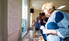 SOCIETY NETWORKS - images to accompany a feature about support for people with learning disabilities. In the photograph Louise Sayer
attending a meeting in Chelmsford, St Cedds Hall/Chapter House.
Photograph: Alecsandra Raluca Dragoi for the Guardian