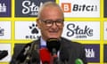Claudio Ranieri held his first press conference as Watford manager, with his first match in charge ata home to Liverpool