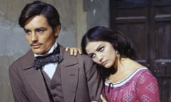 Alain Delon and Italian actress Claudia Cardinale in The Leopard (1963).