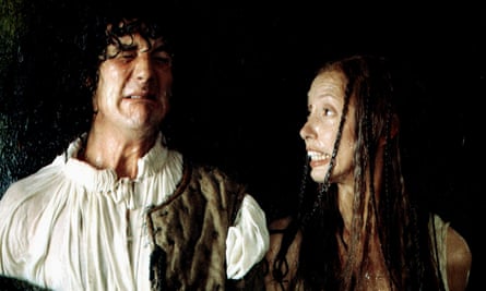 Michael Palin and Shelley Duvall in Time Bandits.