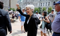 Jill Stein ran against Trump and Hillary Clinton as a member of the Green party and received about 1% of the vote.