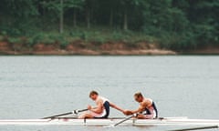 Peter Spurrier waited five minutes for Steve Redgrave and Matt Pinsent , who were both completely exhausted, to acknowledge each other’s achievement after winning gold in a gruelling race at the 1996 Atlanta Olympics.