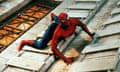 2002, SPIDER-MAN<br>TOBEY MAGUIRE Character(s): Spider-Man Film 'SPIDER-MAN; SPIDERMAN' (2002) Directed By SAM RAIMI 30 April 2002 CTP50709 Allstar/MARVEL\COLUMBIA PICTURES (USA 2002) **WARNING** This Photograph is for editorial use only and is the copyright of MARVEL\COLUMBIA PICTURES and/or the Photographer assigned by the Film or Production Company &amp; can only be reproduced by publications in conjunction with the promotion of the above Film. A Mandatory Credit To MARVEL\COLUMBIA PICTURES is required. The Photographer should also be credited when known. No commercial use can be granted without written authority from the Film Company.