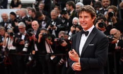 Tom Cruise at the premiere of Top Gun: Maverick at the Cannes film festival.