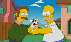 The Simpsons - 2015<br>Mandatory credit: TM &amp; copyright 20th Century Fox No Merchandising. Editorial Use Only No Book or TV usage without prior permission from Rex. Mandatory Credit: Photo by 20thCentFox/Everett/REX/Shutterstock (4725501c) Ned Flanders, Homer Simpson, ‘Peeping Mom’, (Season 26, ep. 18) The Simpsons - 2015