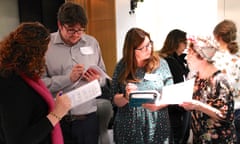 Delegates share good practice during a human bingo networking session at Guardian Education Centre Reading for Pleasure 28 March 2019.