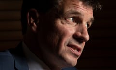 Energy Minister Angus Taylor in his parliament house offices. Tuesday 23rd October 2018. Photograph by Mike Bowers. Guardian Australia