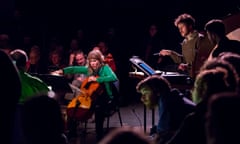 cellist Zoe Martlew performs On what weft are woven the waters by Rolf Hind at Huddersfield contemporary music festival 2017