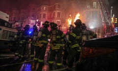 Fire on ‘Motherless Brooklyn’ film set, New York, USA - 23 Mar 2018<br>Mandatory Credit: Photo by William Volcov/REX/Shutterstock (9474293o) Firefighters tackle the blaze Fire on ‘Motherless Brooklyn’ film set, New York, USA - 23 Mar 2018 A fire struck the basement of a building where it was a movie set from Motherless Brooklyn’s film director Edward Norton at 401 St. Nicholas Avenue in Hamilton Heights on Manhattan Island in New York City early in the morning