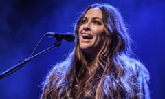‘The wild fluctuations of the Jagged years have been supplanted by something warm and still’ ... Alanis Morisette performs at the O2 Shepherd’s Bush Empire, London, 4 March 2020.