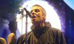 Rock’n’roll star … Liam Gallagher.