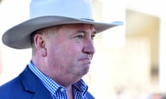 Member for New England Barnaby Joyce speaks to media prior to the start of the News Corp Bush Summit at the Tamworth Regional Entertainment and Conference Centre in Tamworth, Friday, August 11, 2023. (AAP Image/Bianca De Marchi) NO ARCHIVING