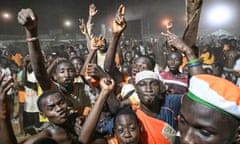 Ivory Coast's supporters celebrate after their dramatic win over Mali.