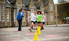 Children in the school playground