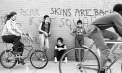 Teenage kids hanging around Sutton Hill Telford Shropshire in September 1978