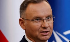 The Polish president, Andrzej Duda.