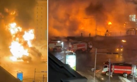 Fuel tanker explosion in Mongolia leaves six people dead – video