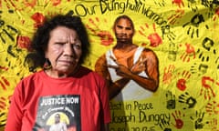 Leetona Dungay outside the NSW Coroner’s Court in March. 