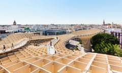 The Metropol Parasol building at Plaza de la Encarnacion, known as las setas (the mushrooms).