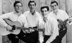 The Four Seasons in 1965: from left, Tommy DeVito, Frankie Valli, Bob Gaudio, and Nick Massi.