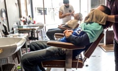 The Guardian, story on Poles in Bognor, thoughts on Brexit etc: 

(l to r) Eric Yilmaz in he and his brother's Tonsorial Parlor traditional barber's shop in Bognor, West Sussex, shaving and singeing a customer.