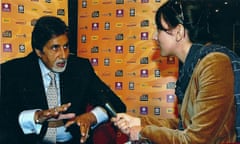 Saima Mir interviewing Amitabh Bachchan