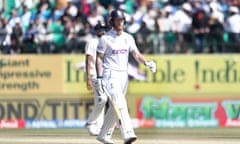 Ben Stokes heads to the pavilion after being dismissed on the third day of the fifth Test against India.