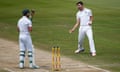 ***BESTPIX*** South Africa v England - Fourth Test: Day Four<br>CENTURION, SOUTH AFRICA - JANUARY 25:  James Anderson of England celebrates taking the wicket of AB de Villiers of South Africa lbw during day four of the 4th Test at Supersport Park on January 25, 2016 in Centurion, South Africa.  (Photo by Julian Finney/Getty Images) ***BESTPIX***