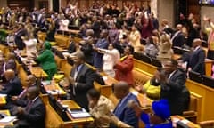 Jacob Zuma narrowly survived a motion of no confidence against him in parliament.