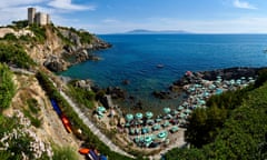 Seaside village of Talamone, Tuscany,