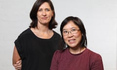 Dr Christina Ho, senior lecturer, Social and Political Science, UTS (right). She was a guest for a podcast with the Guardian's Lucy Clark (left/rear). 25 October 2016.