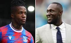 Crystal Palace forward Wilfried Zaha and rapper Stormzy