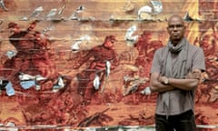 ‘I didn’t become an artist to be appropriate’ … Mark Bradford with his civil war work Pickett’s Charge.