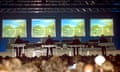 ‘Perfect, metronomic beauty’ ... Kraftwerk performing at Tribal Gathering, 1997.