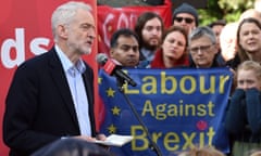 FILES-BRITAIN-EU-BREXIT-POLITICS<br>(FILES) In this file photo taken on February 23, 2019 Opposition Labour party leader Jeremy Corbyn addresses at a rally, in Broxtowe, central England. - Britain’s main opposition Labour Party said on February 25 it was committed to eventually supporting a second referendum on leaving the European Union if its own plan for Brexit is not approved. (Photo by Oli SCARFF / AFP)OLI SCARFF/AFP/Getty Images