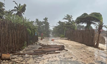 Debris due to Hurricane Beryl damage in Quintana Roo, Mexico, on 5 July. 