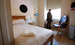 woman in the bedroom of a supported living scheme