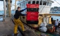 The Julie of Ladram is unloaded at Brixham harbour in Devon.