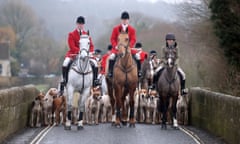 The Avon Vale Hunt heading to Lacock in 2018 for the  Boxing Day hunt (held on 27 December last year)