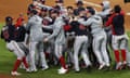 The Washington Nationals claim World Series win against the Houston Astros as players and fans erupt into cheers at the victory