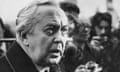 Harold Wilson at a press conference in 1974.