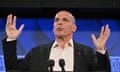 Economist and Greece’s former finance minister Yanis Varoufakis at the National Press Club in Canberra