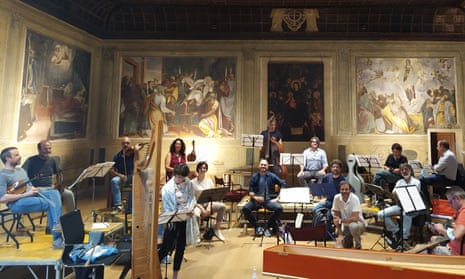 A group of classical musicians playing Stradella.