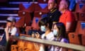 Fans at the Crucible, Sheffield watching snooker world championship