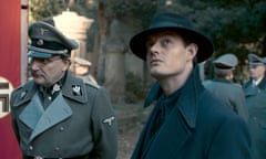 Programme Name: SS-GB - TX: n/a - Episode: n/a (No. n/a) - Picture Shows:  Fritz Kellermann (RAINER BOCK), Detective Superintendent Douglas Archer (SAM RILEY) - (C) Sid Gentle Films Ltd - Photographer: Screen Grabs